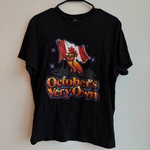 OVO Black Tee with Canadian Graphic